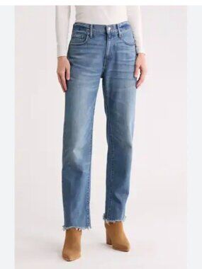 Lucky Brand Zoe Straight Leg Fray Jeans Size 10